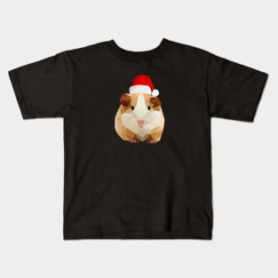 Christmas Santa Hat Hamster Guinea Pig Shirt Kids T-Shirt